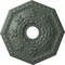 Ekena Millwork Nottingham Medallion (Canopies up to 4 5/8"), 18"OD x 3 1/2"ID x 1 1/2"P, Cloud Burst Crackle CM18NTCBC - alternate 1